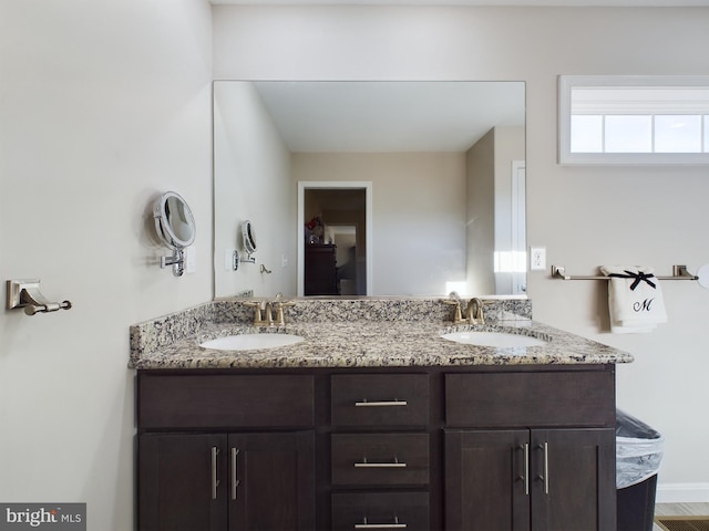 bathroom with vanity