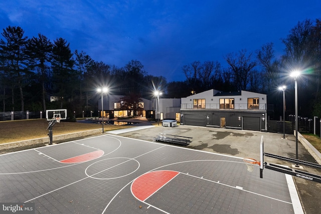 view of basketball court