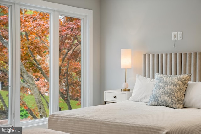 bedroom featuring multiple windows