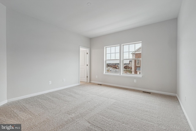 view of carpeted empty room