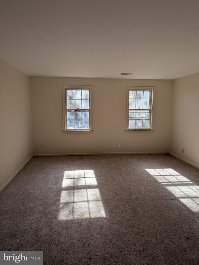 view of carpeted empty room