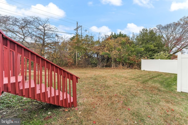727 Clayton, New Castle, DE 19720 - view of yard with stairs