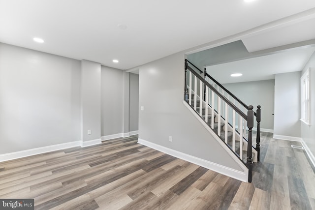 interior space featuring hardwood / wood-style floors