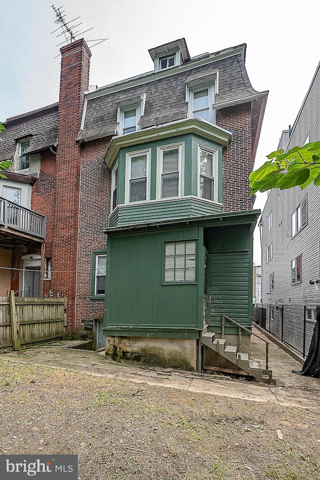 view of rear view of property