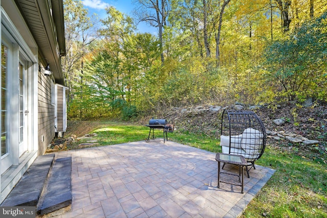 view of patio / terrace featuring area for grilling