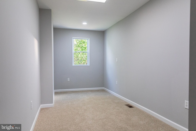 empty room with light carpet