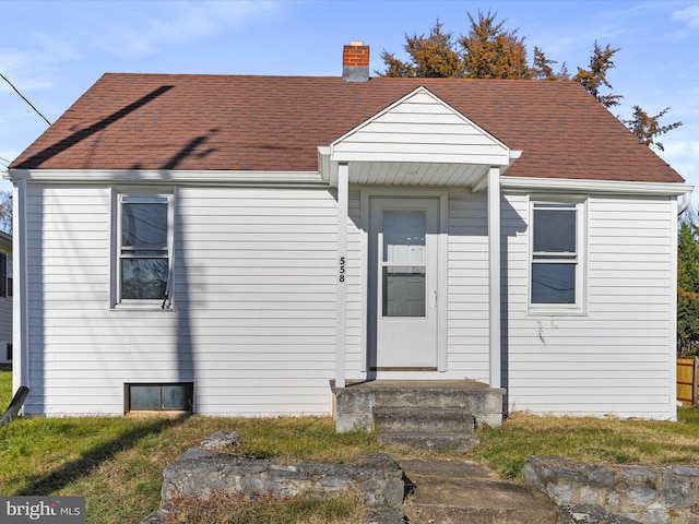 view of bungalow