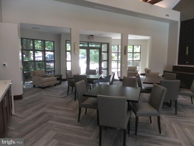 1710 Oakwood Ter Unit 3E, Penn Valley, PA 19072 - dining space with french doors