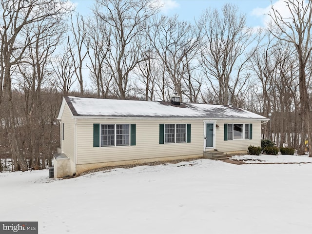 view of ranch-style home