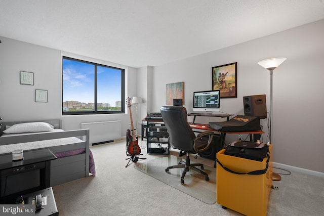 3701 S George Mason Dr Unit 1005N, Falls Church, VA 22041 - carpeted bedroom featuring radiator