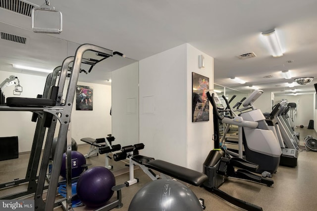 3701 S George Mason Dr Unit 1005N, Falls Church, VA 22041 - exercise room with visible vents