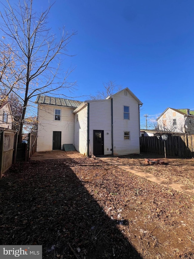 view of back of property