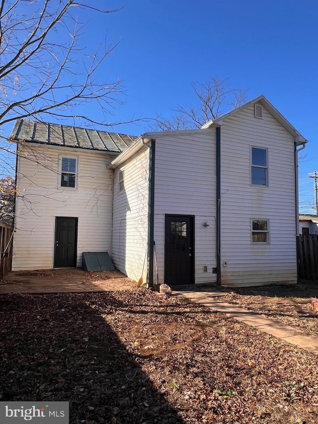 view of rear view of property