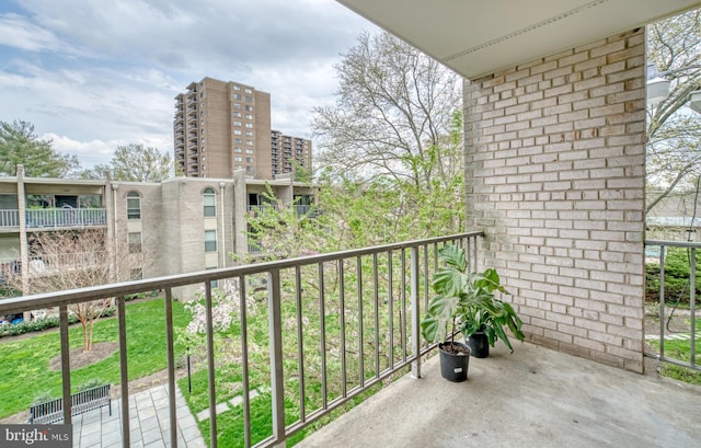 view of balcony