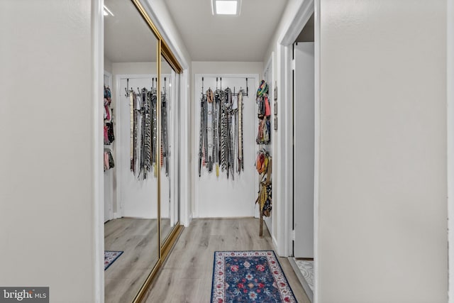 interior space featuring light hardwood / wood-style flooring