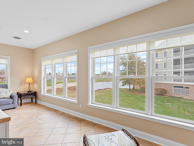 view of sunroom