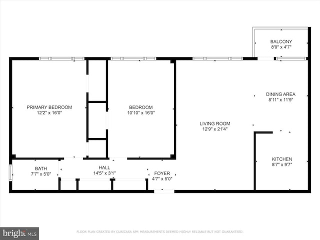 1830 Columbia Pike Unit 410, Arlington, VA 22204 - plan