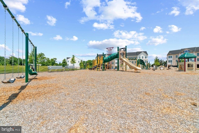 view of jungle gym