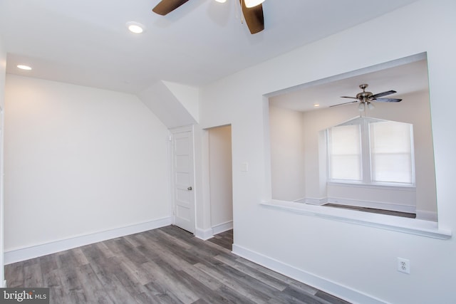 spare room with hardwood / wood-style flooring