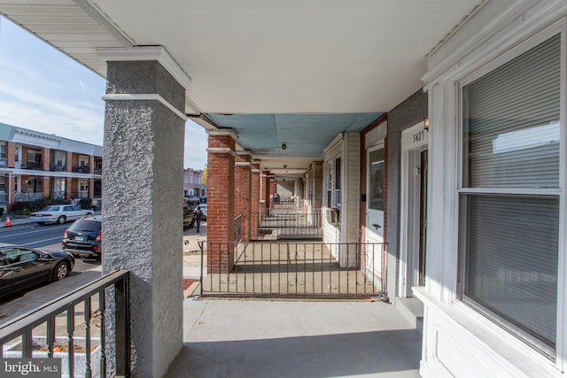 balcony with covered porch