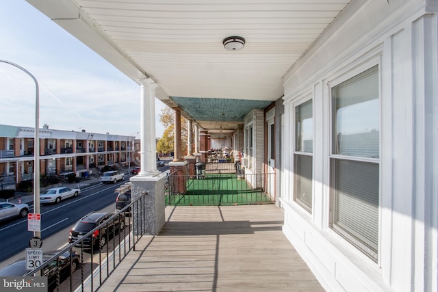 balcony with covered porch