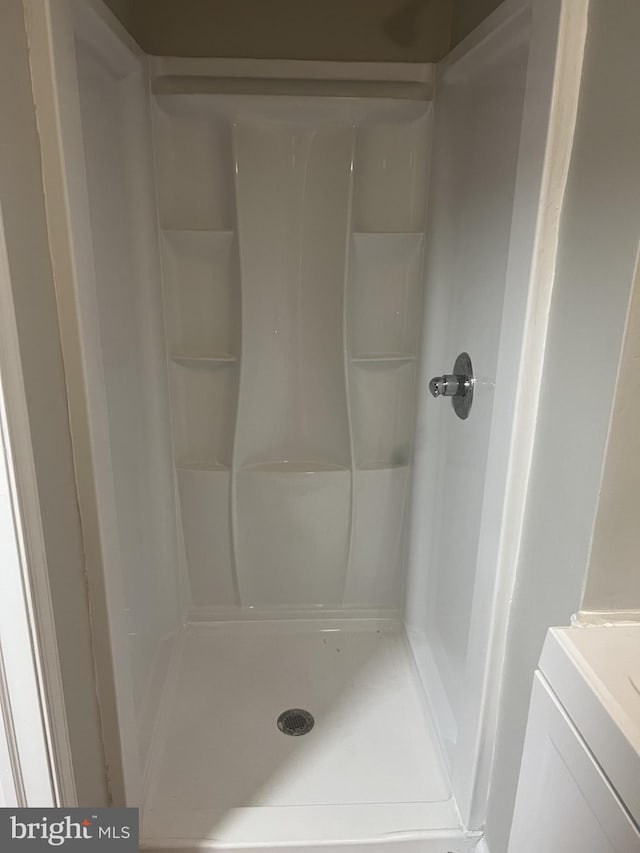 bathroom featuring a shower