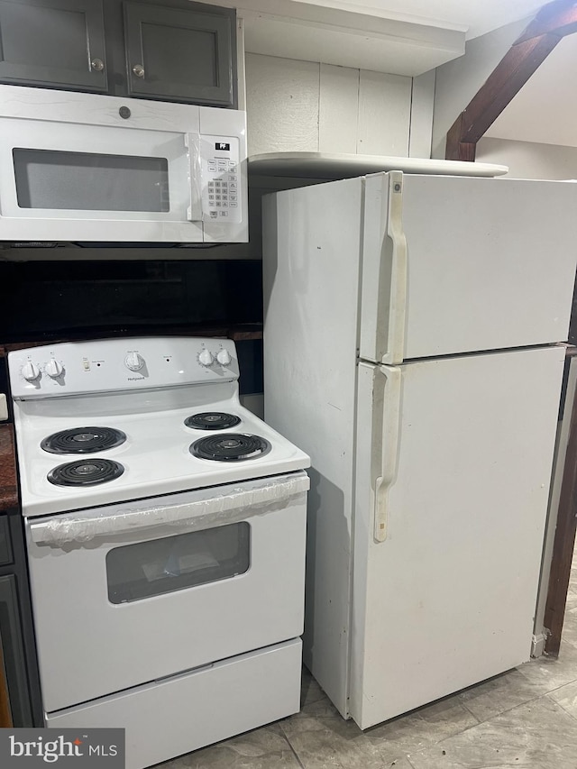 kitchen with white appliances