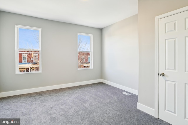 view of carpeted empty room