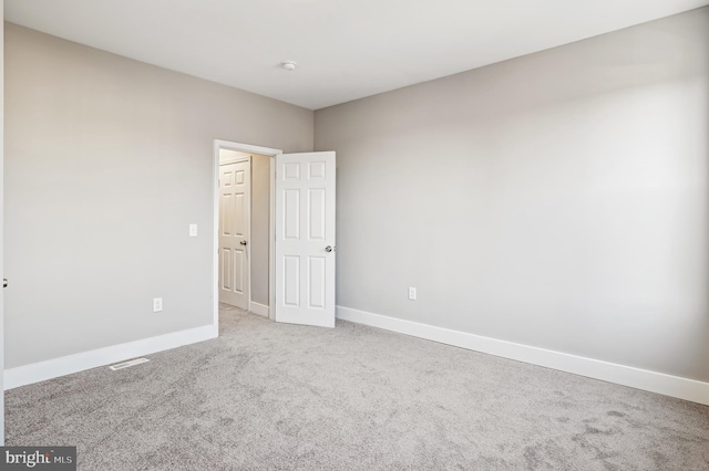 view of carpeted empty room