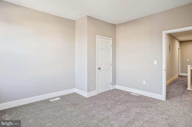 view of carpeted empty room