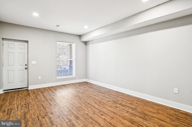 entrance foyer featuring hardwood / wood-style flooring