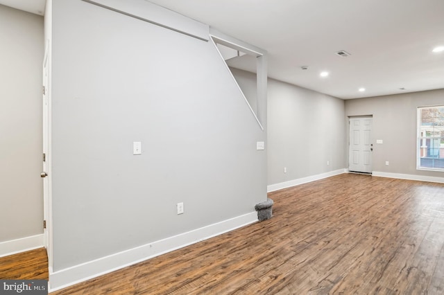 interior space with wood-type flooring