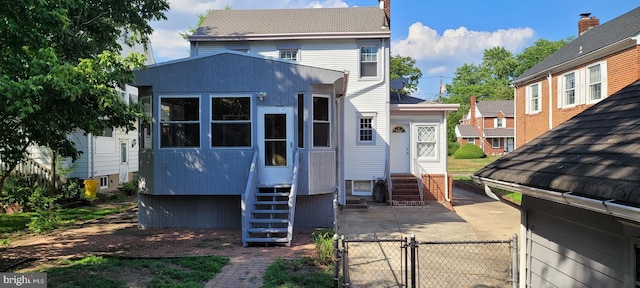 view of rear view of property