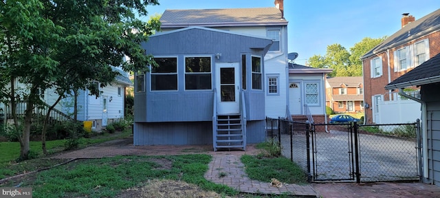 view of back of property