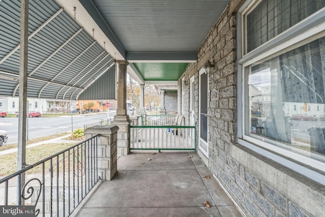 balcony with covered porch