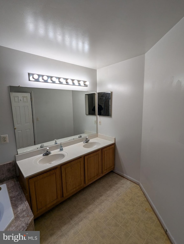 bathroom featuring vanity