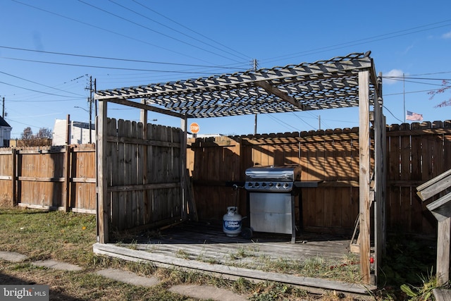 view of patio / terrace with grilling area