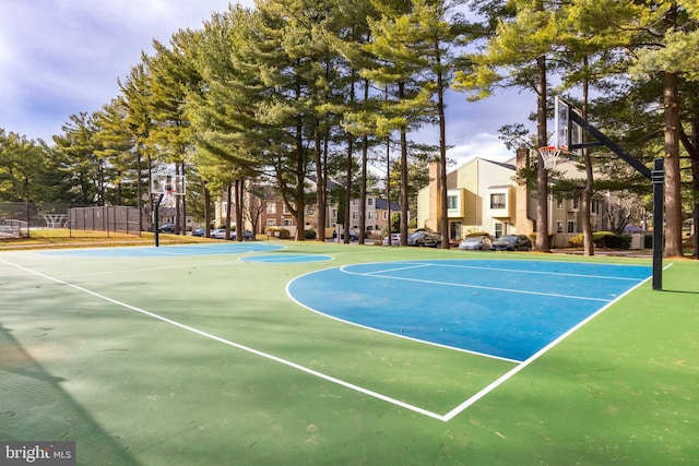 view of sport court