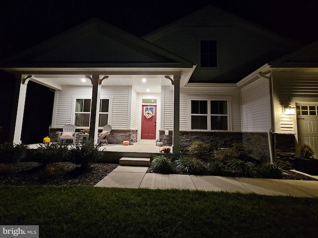 craftsman-style house with covered porch