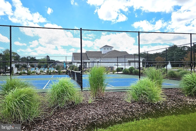 view of tennis court