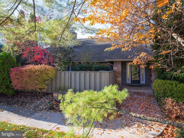 view of front of home