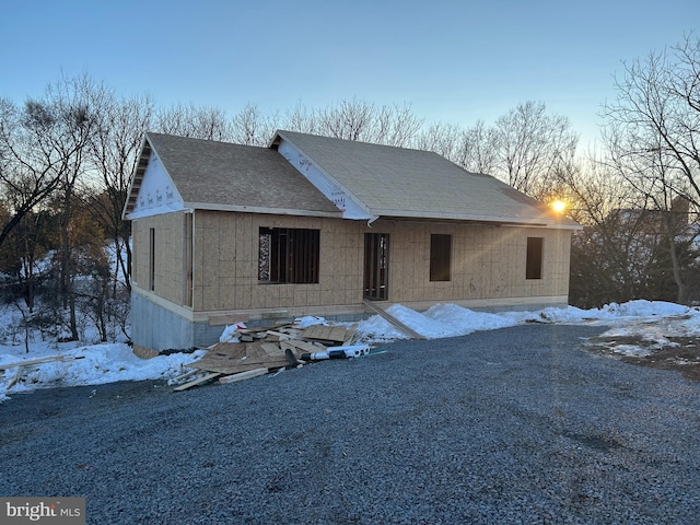 view of front of home