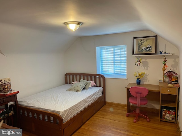 1503 Juniper Ave, Elkins Park, PA 19027 - bedroom featuring lofted ceiling and wood finished floors