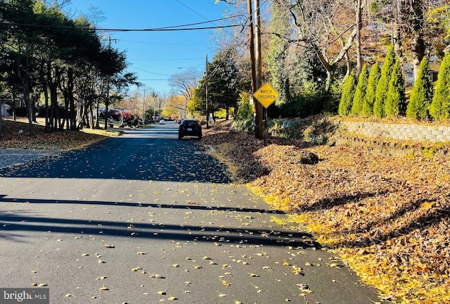 view of road