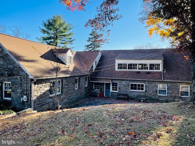 1503 Juniper Ave, Elkins Park, PA 19027 - rear view of property with stone siding