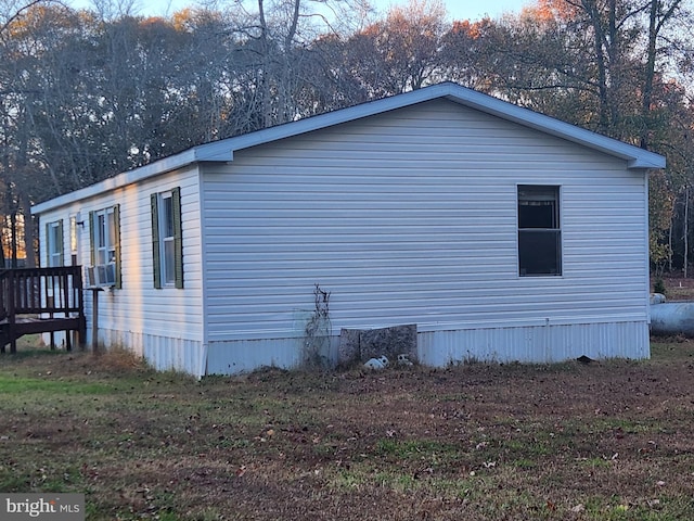 view of property exterior featuring cooling unit