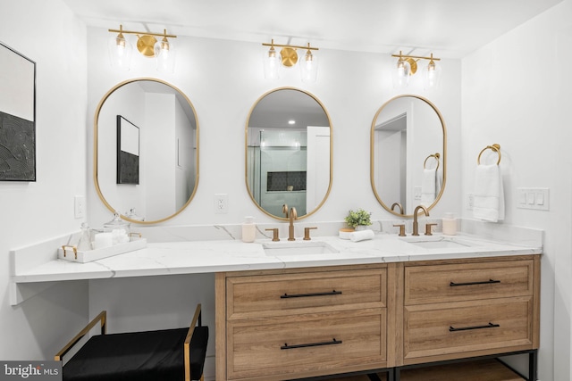 bathroom with vanity