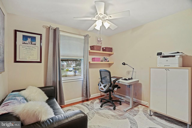 10501 Glenhaven Dr, Silver Spring, MD 20902 - office space featuring light wood-style floors and a ceiling fan