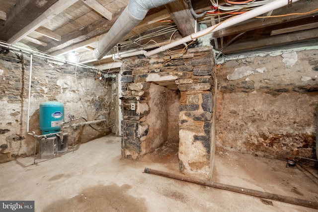 view of basement