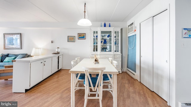 dining room featuring light wood-type flooring